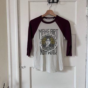 "Make Art Not War" Raglan Tee